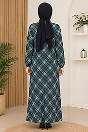 GEOMETRİK DESEN ELBİSE