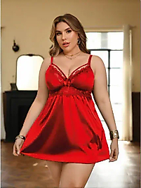 SATEN FANTAZİ GECELİK BÜYÜK BEDEN