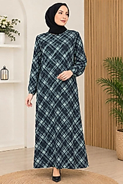 GEOMETRİK DESEN ELBİSE