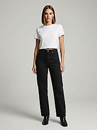 SİYAH STRAIGHT JEANS