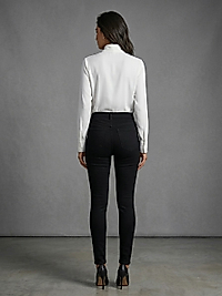 SİYAH DAR PAÇA JEANS
